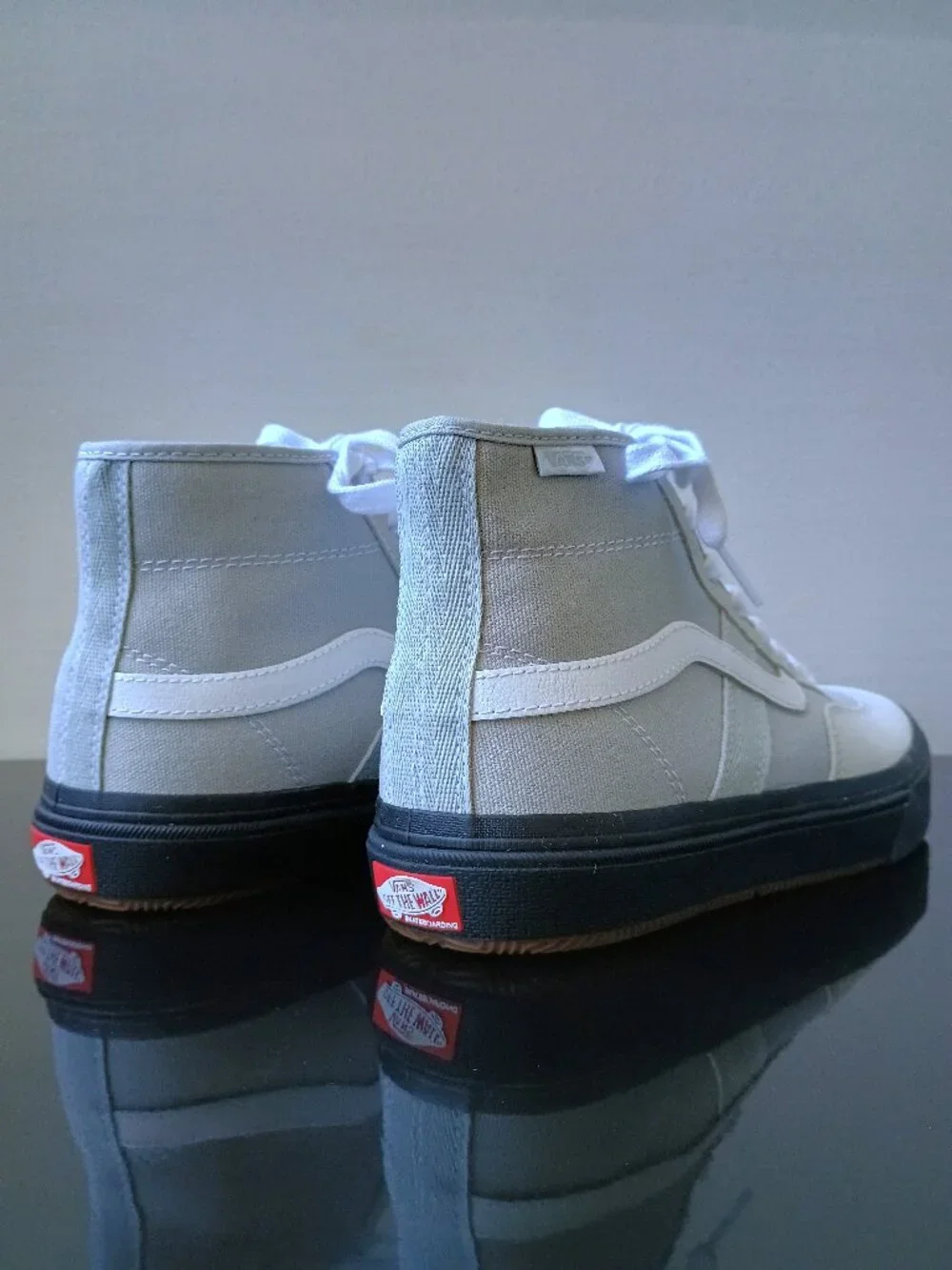 Vans Men's Crockett High Suede/Canvas in Styling Flexibility Light Gray/Black